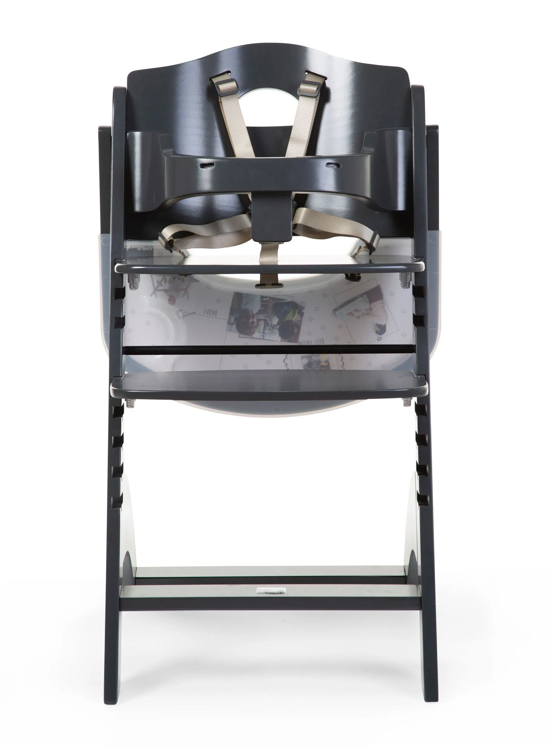 [1 yr local warranty] Childhome Lambda 3 Baby High Chair   Feeding Tray - Anthracite