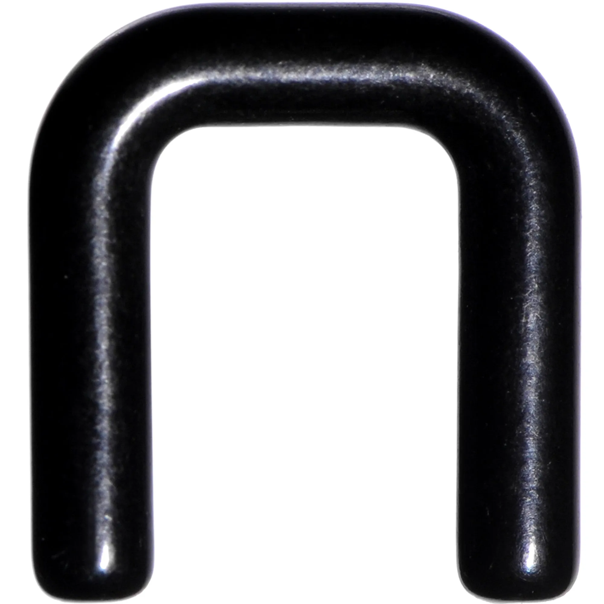10 Gauge 1/2 Black Flexible Bioplast Square Septum Retainer
