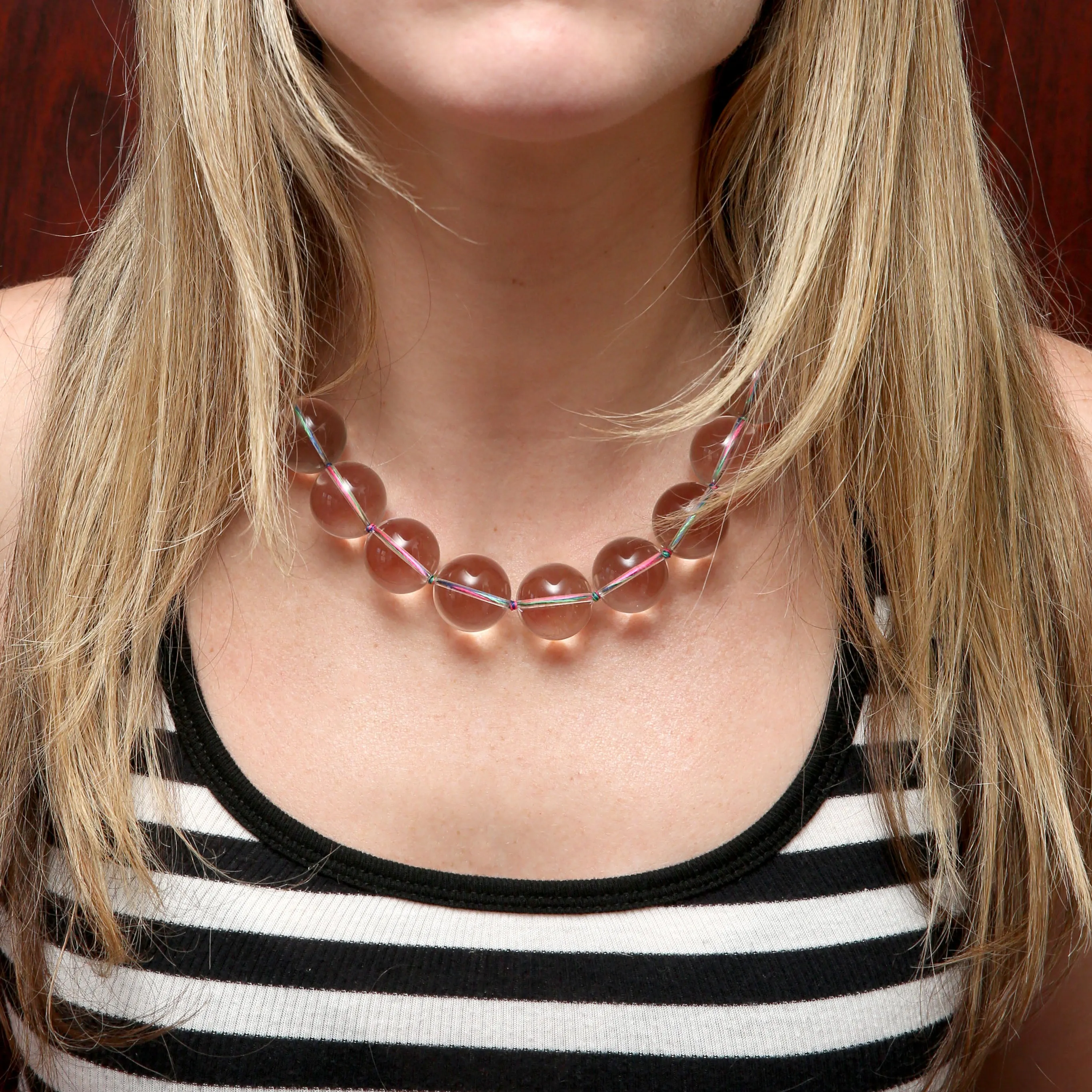 14k Giant Rock Crystal Necklace