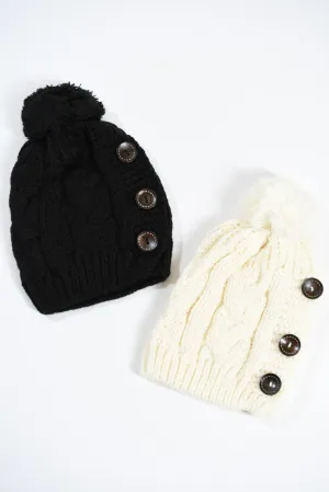 3 Button Beanies