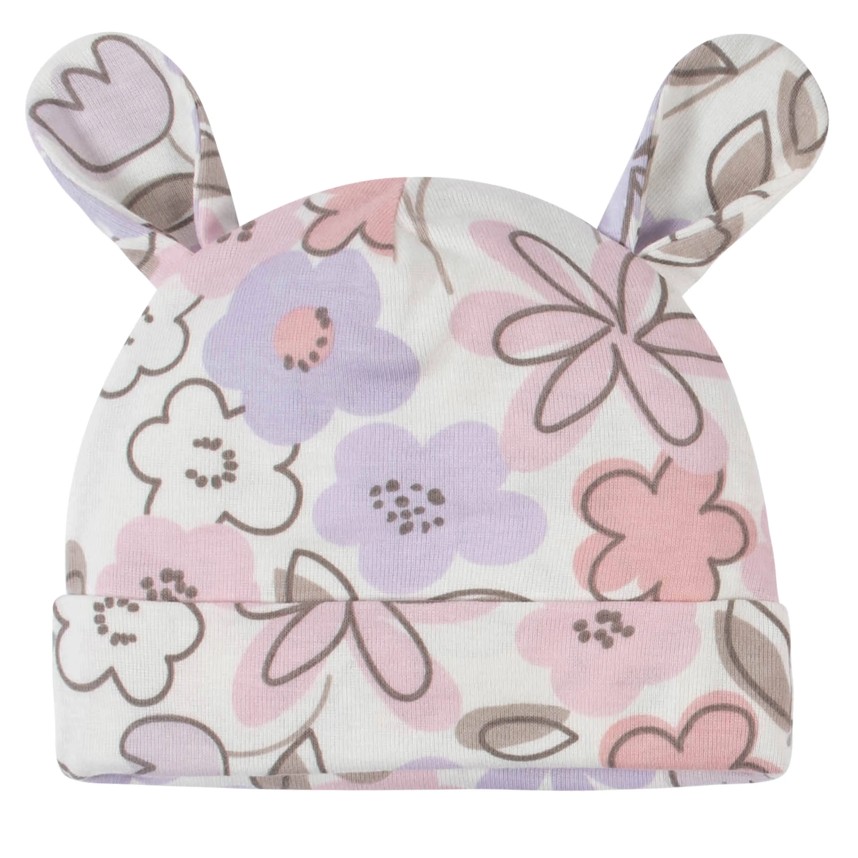 4-Pack Baby Girls Bunny Ballerina Caps