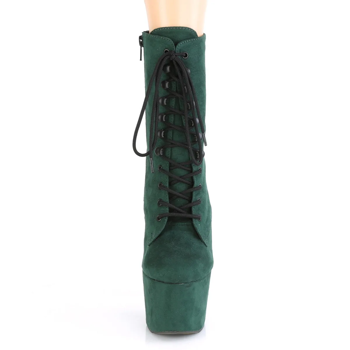 ADORE-1020FS  Emerald Green Faux Suede/Emerald Green