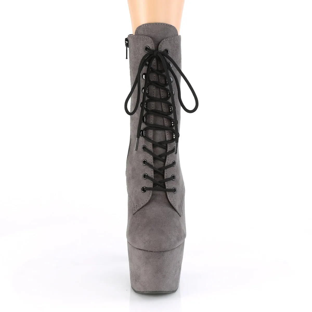 ADORE-1020FS  Grey Faux Suede/Grey Faux Suede