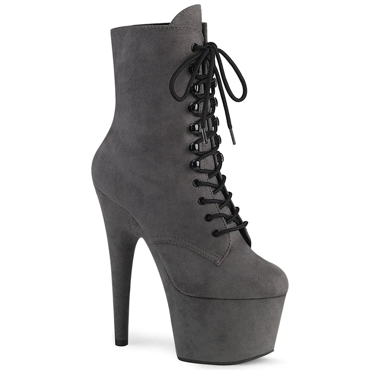 ADORE-1020FS  Grey Faux Suede/Grey Faux Suede
