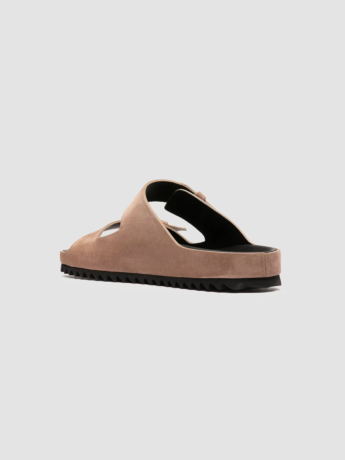 AGORÀ 010 - Taupe Suede Slide Sandals