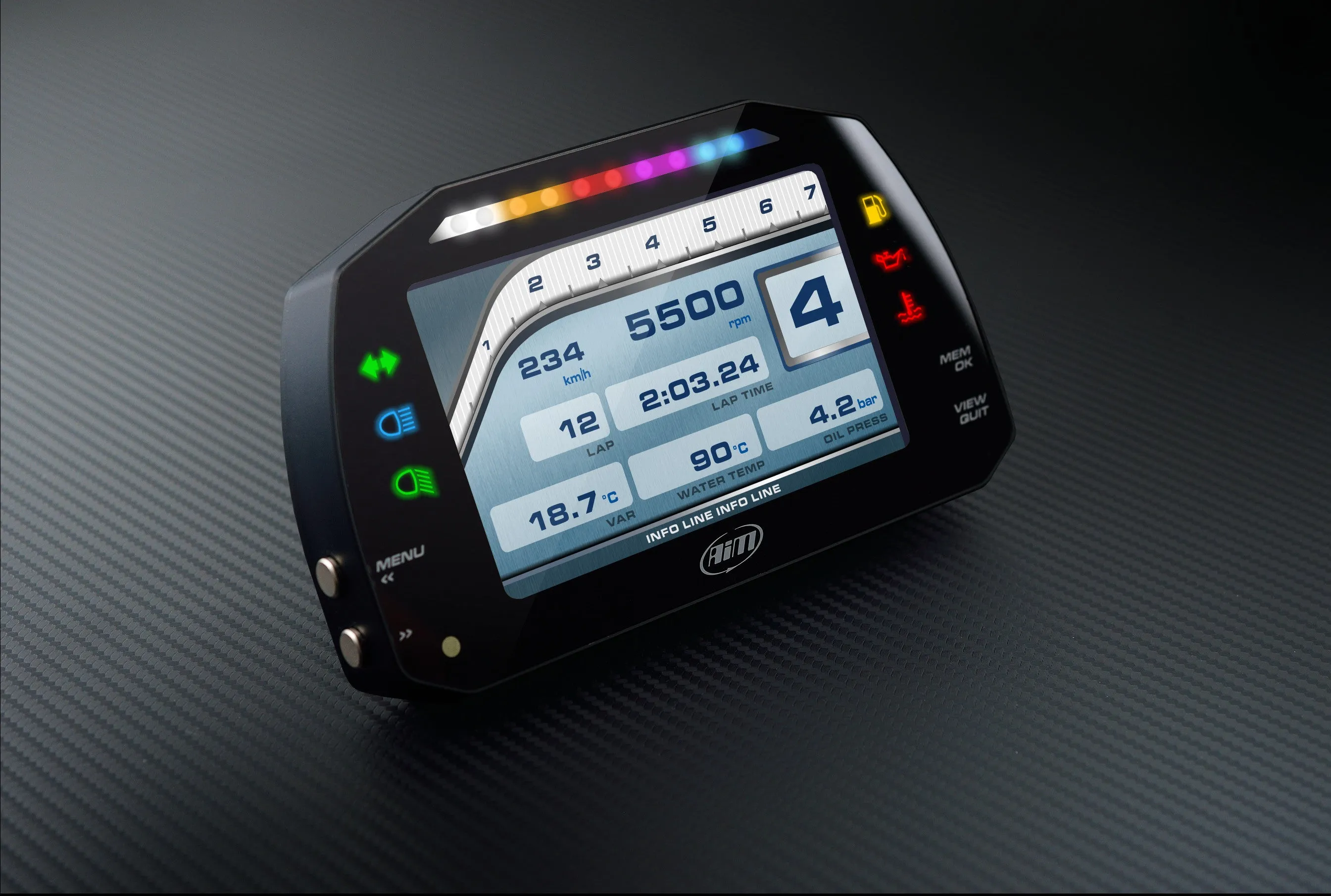 AIM MXG 1.2 Strada 7" Dash
