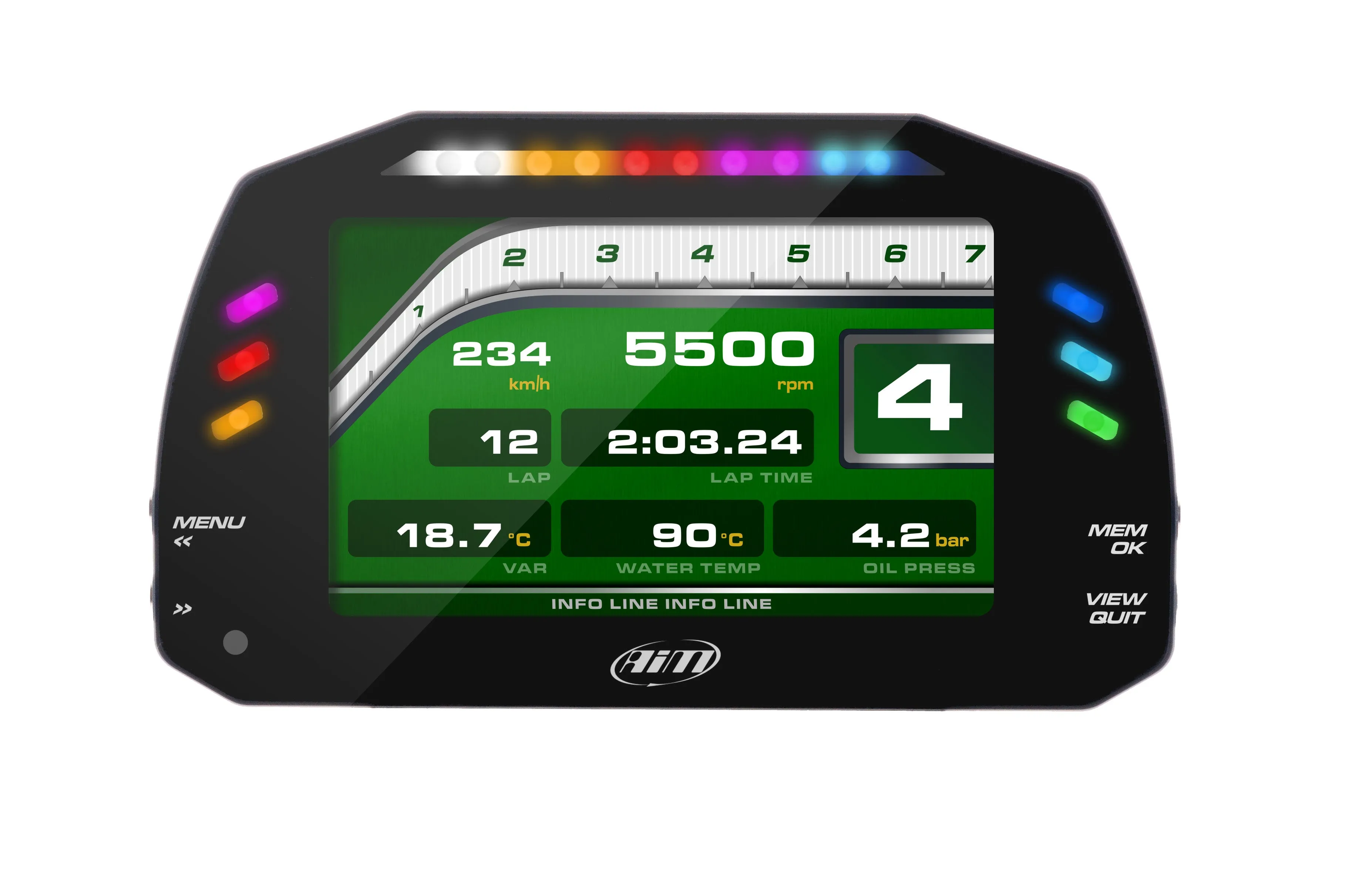AIM MXS Compact Dashlogger