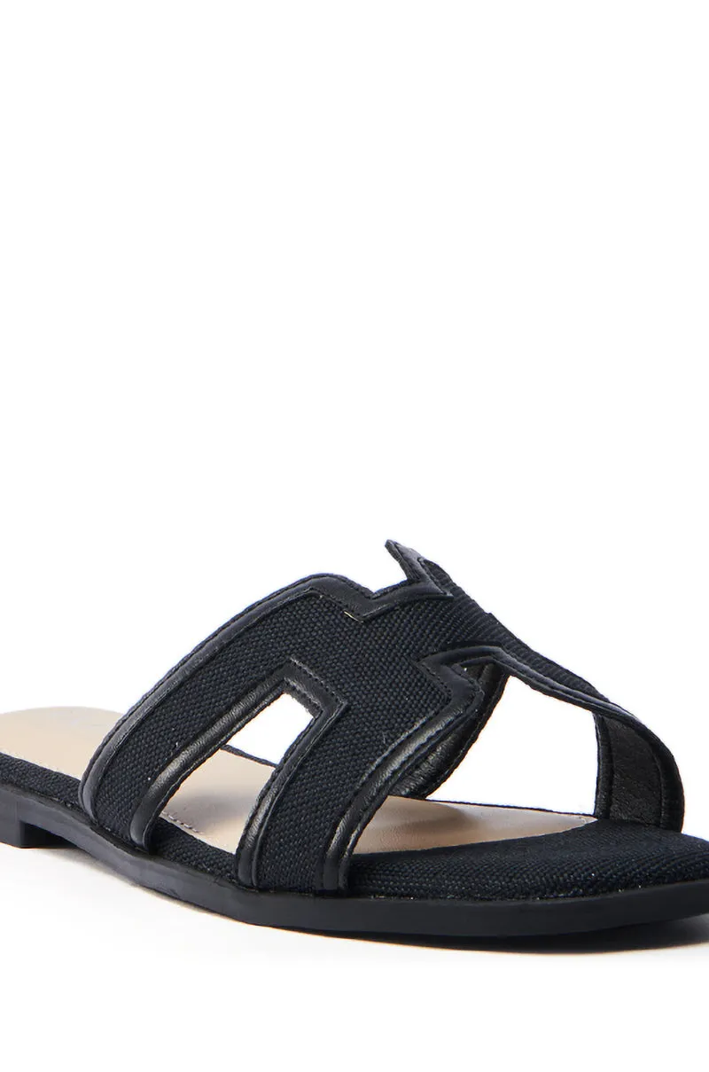 AKIRA VITTORIA BLACK SANDAL