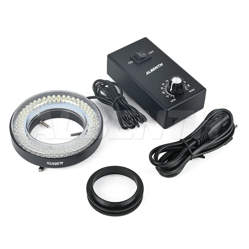 Albenth 144 LED Shadow free Microscope LED Ring Light with Intensity Control