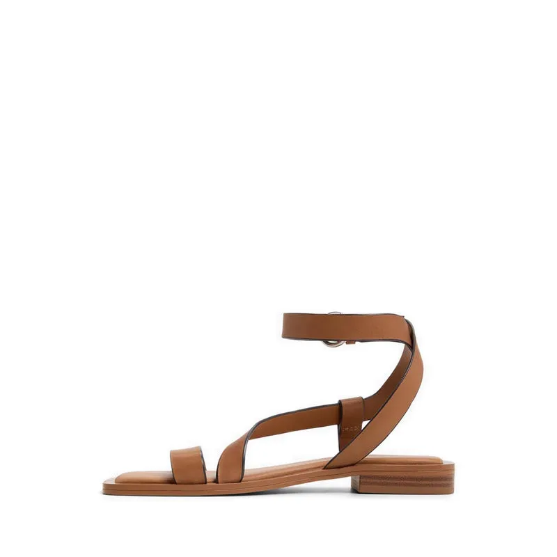 Aldo รุ่น Grugar รองเท้าแตะแบบสายคาดผู้หญิง - สี Light Brown