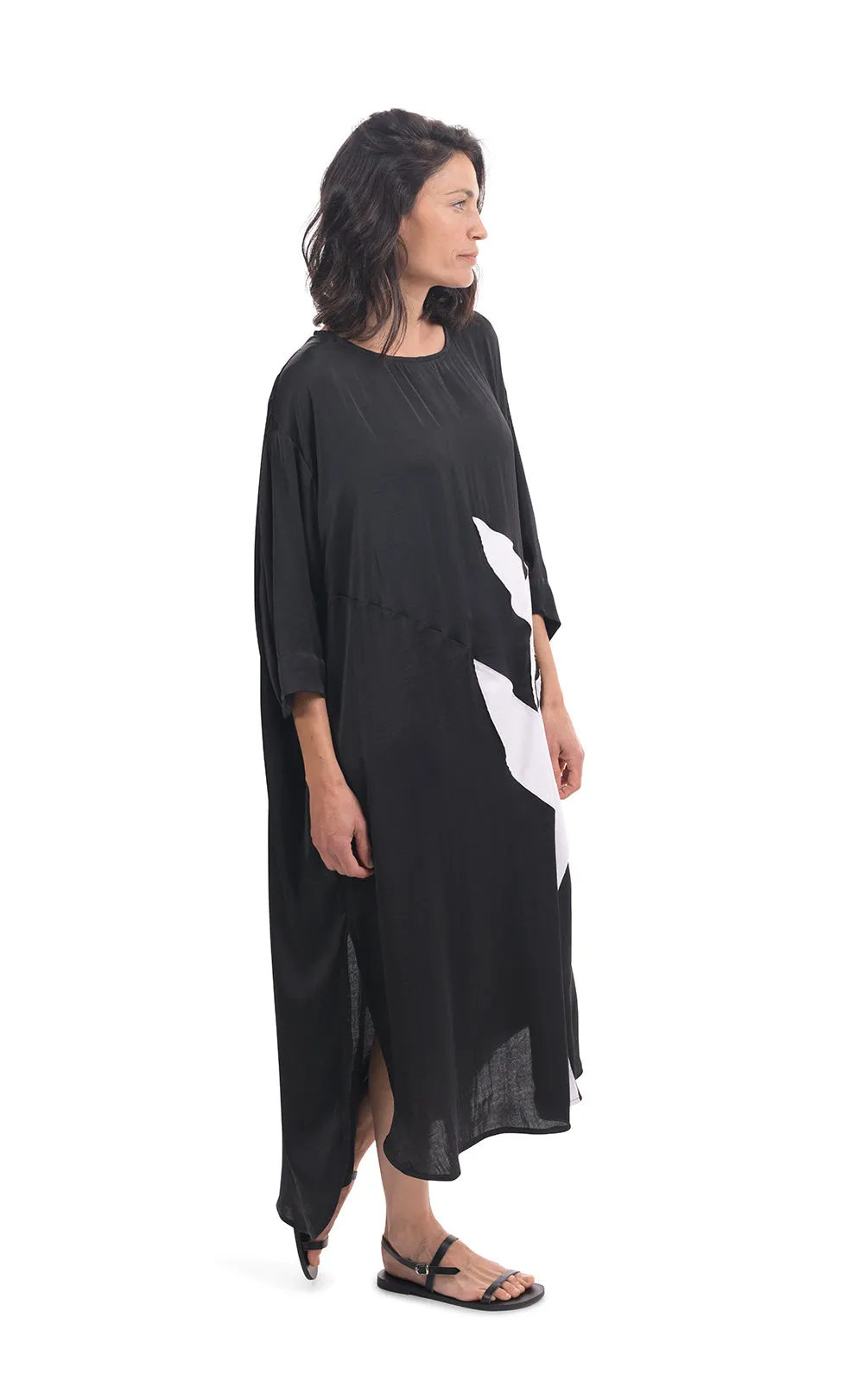 Alembika Black Lotus Caftan Dress