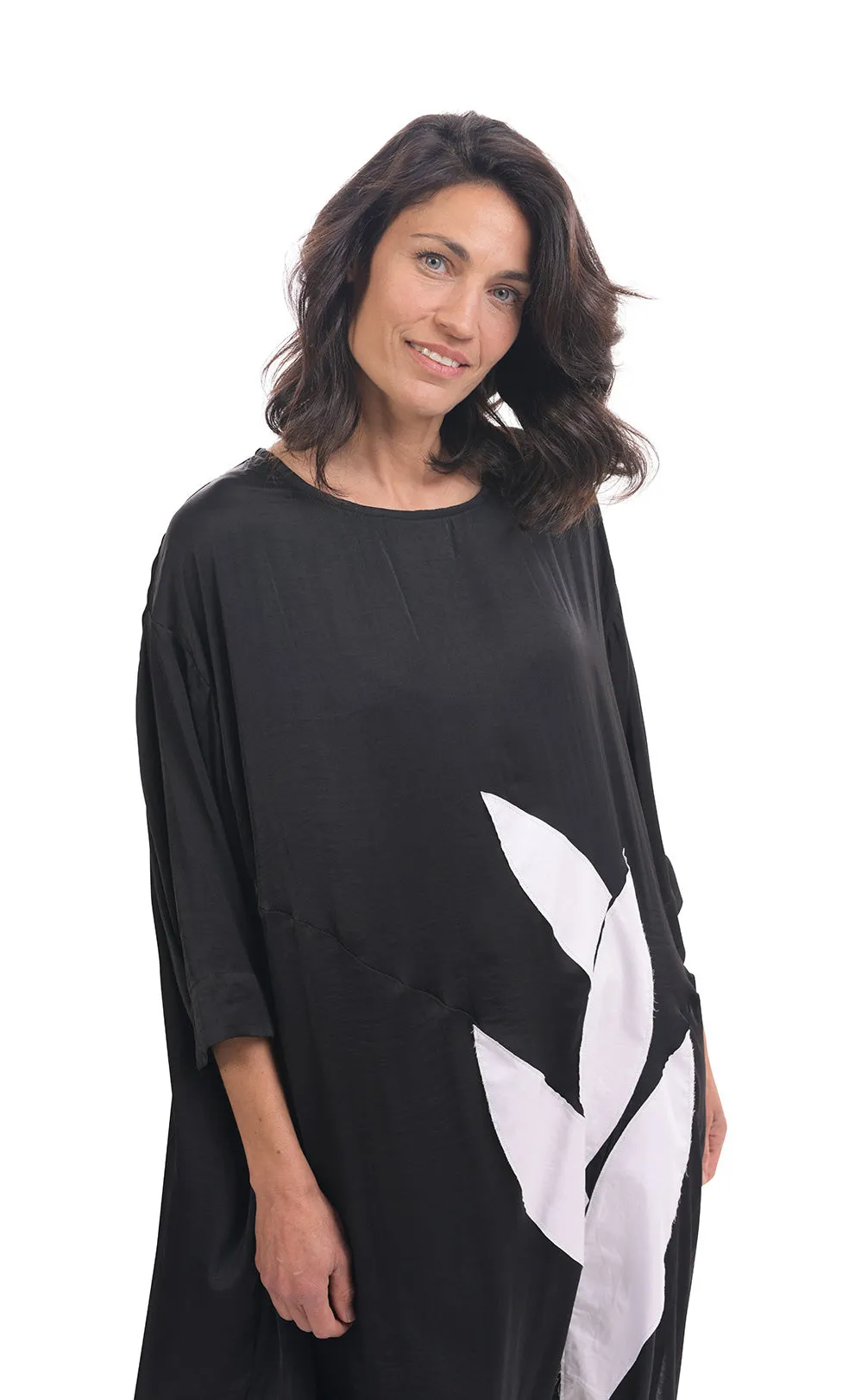 Alembika Black Lotus Caftan Dress