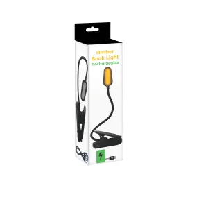 Amber Book Light Rechargeable - Black