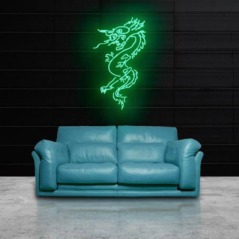 ANGRY DRAGON Neon Sign Light