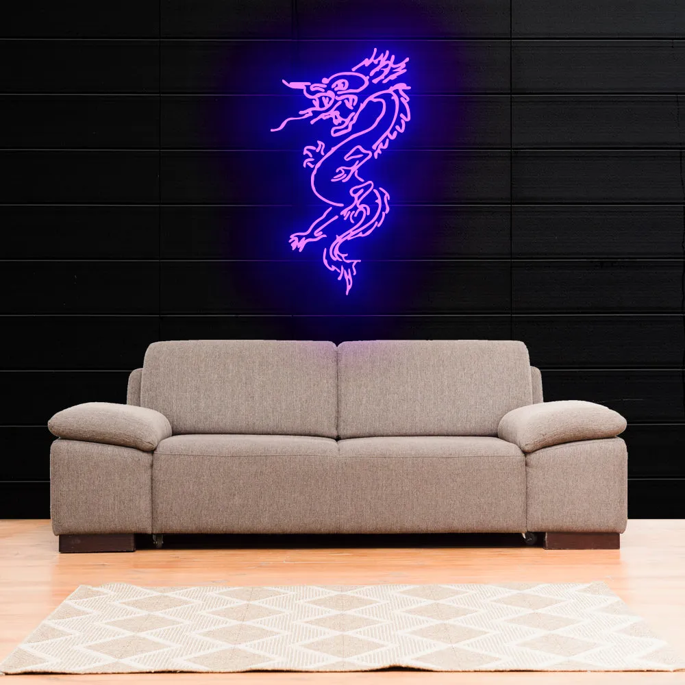 ANGRY DRAGON Neon Sign Light
