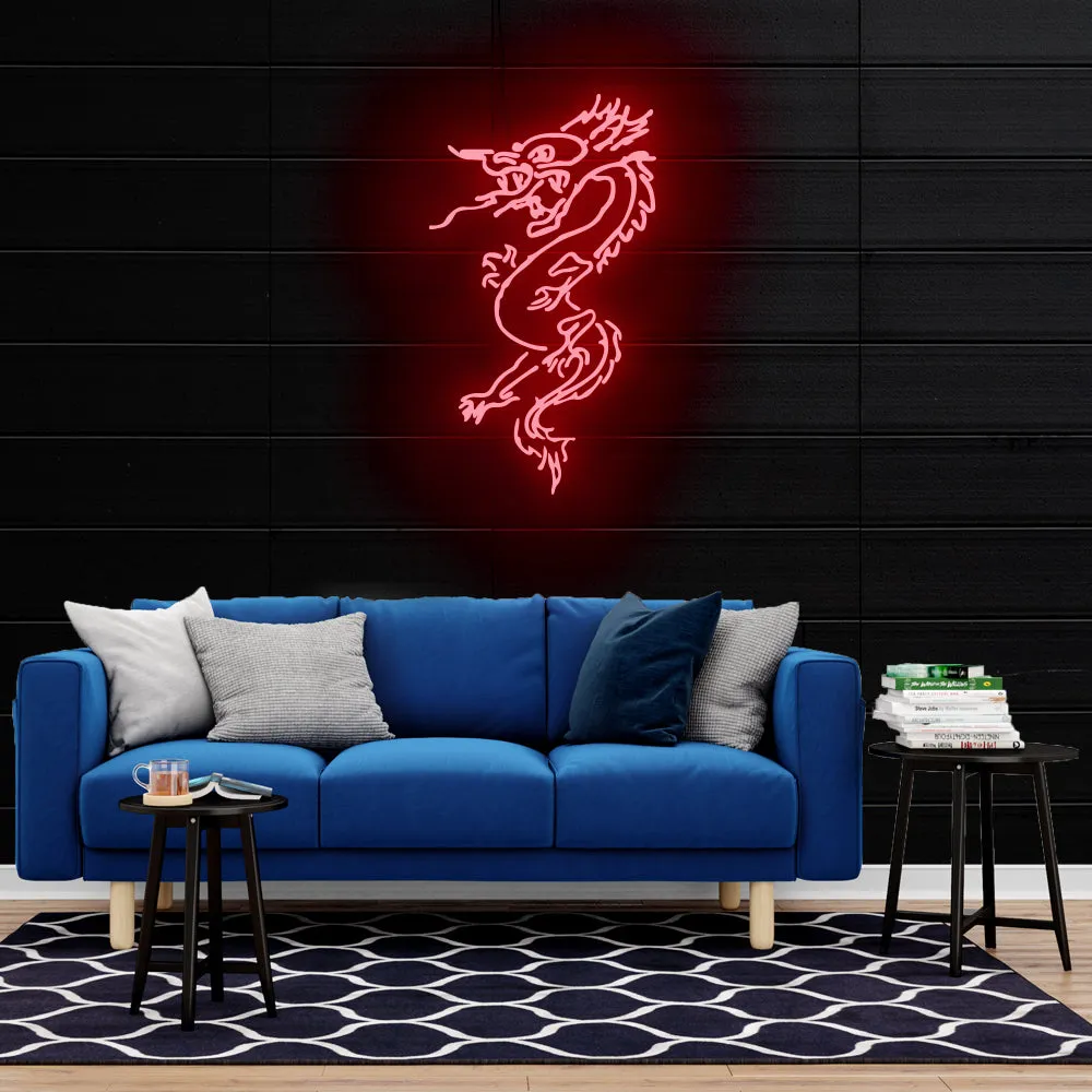 ANGRY DRAGON Neon Sign Light