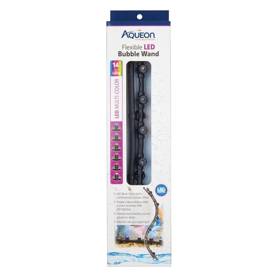 Aqueon Flexible LED Bubble Wand Multi Color, 1ea/14 in