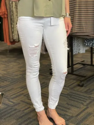 Aspermont High Rise Ankle Skinny Jeans-Black and White Available