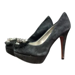 BCBG ENERATION BLACK SUEDE PUMPS (#52) SIZE 6.5 Some wear