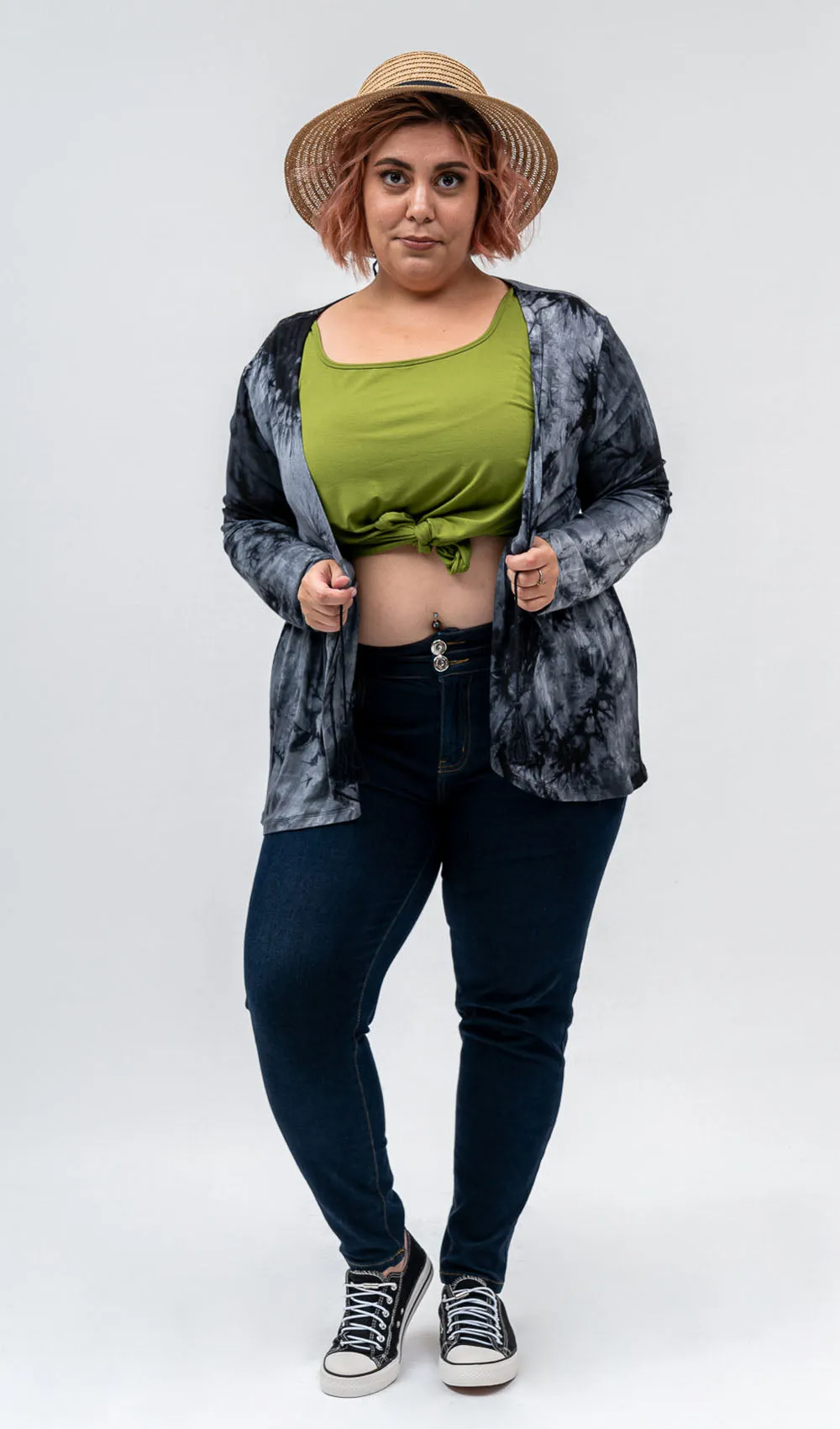 Black Tie Dye Cardigan