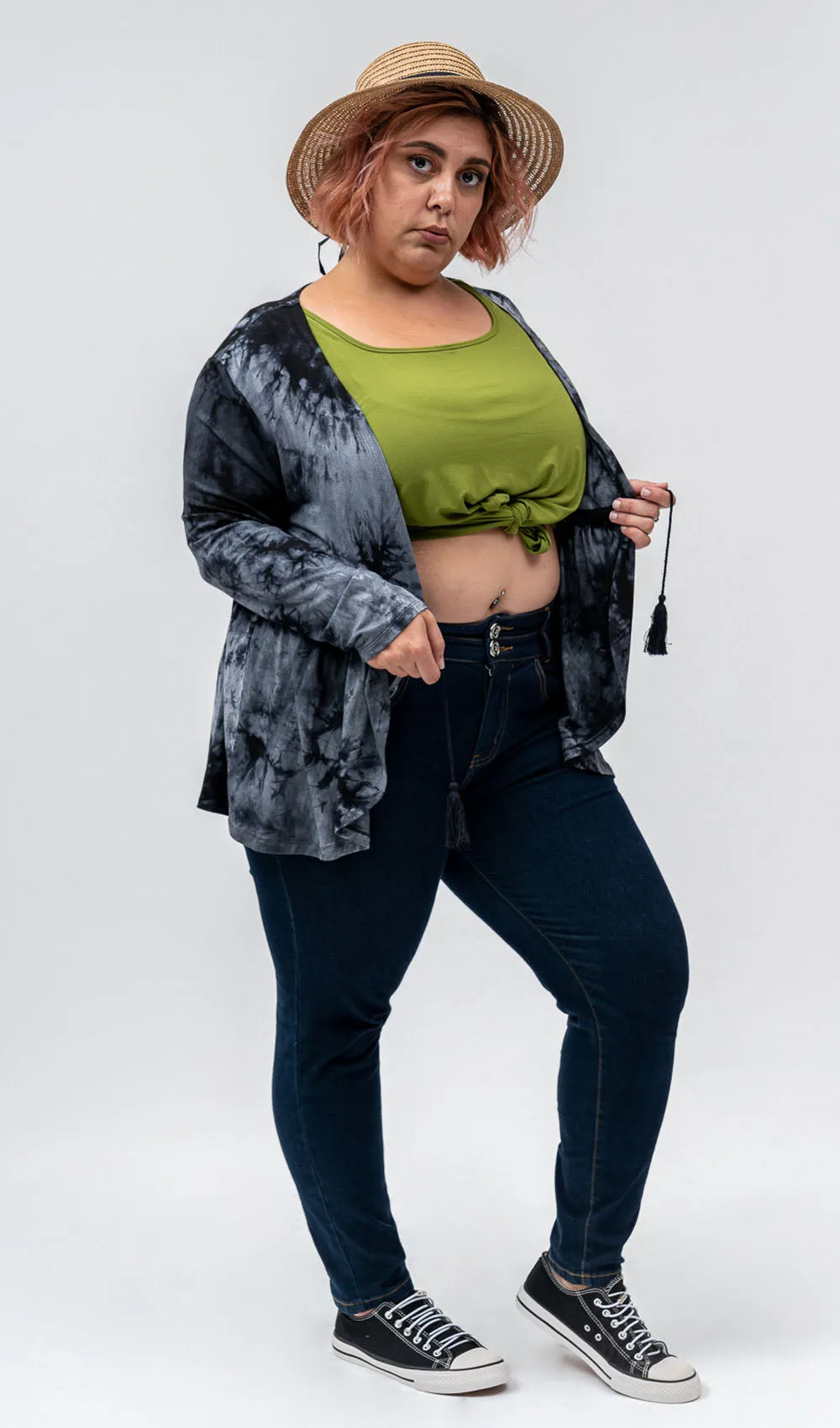 Black Tie Dye Cardigan