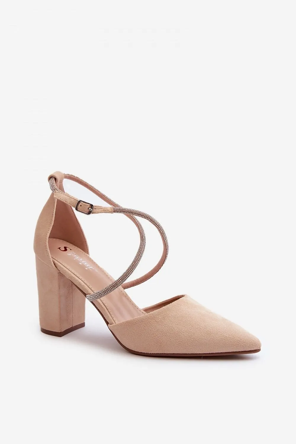 Block heel pumps