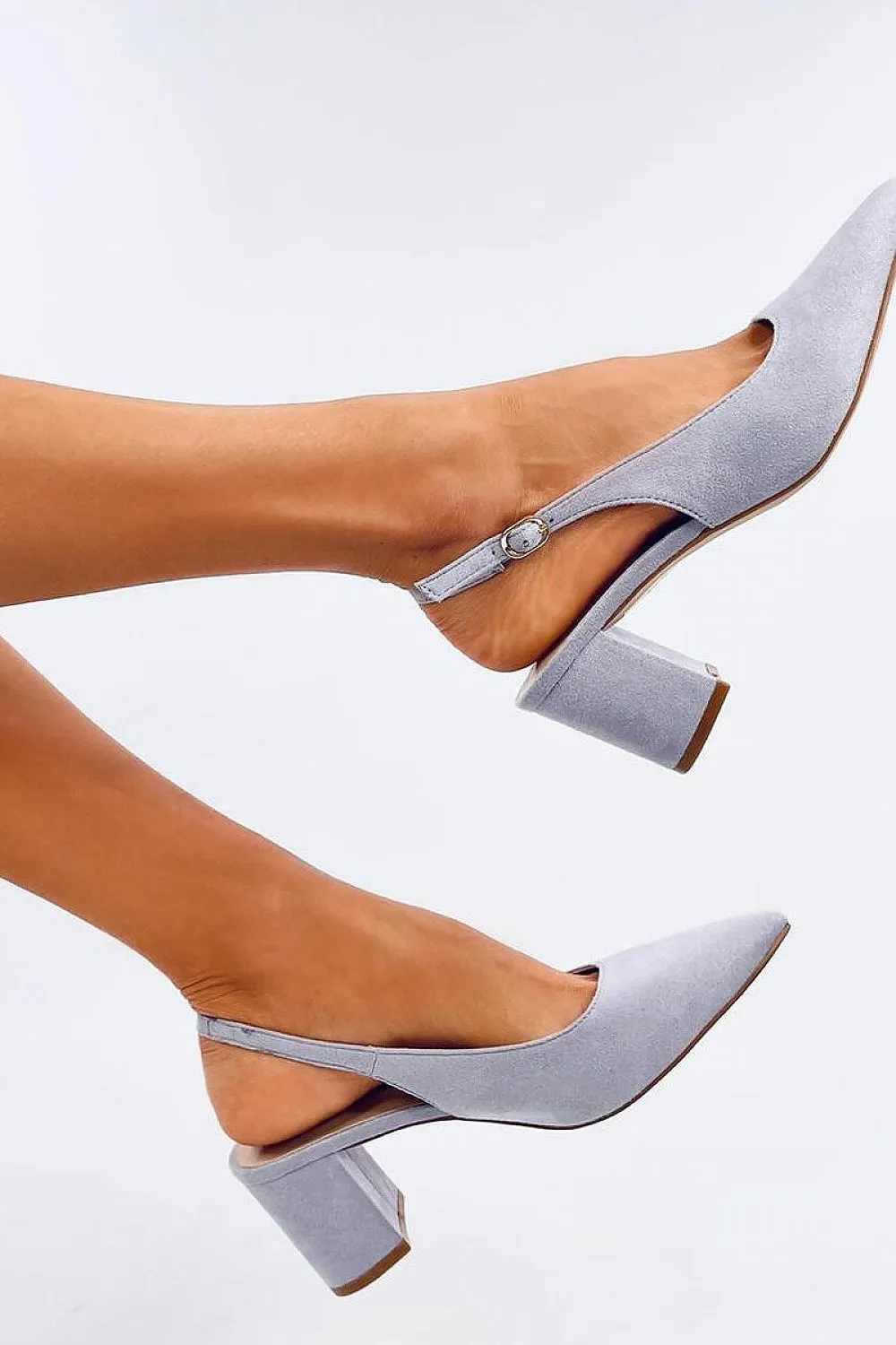 Block heel pumps