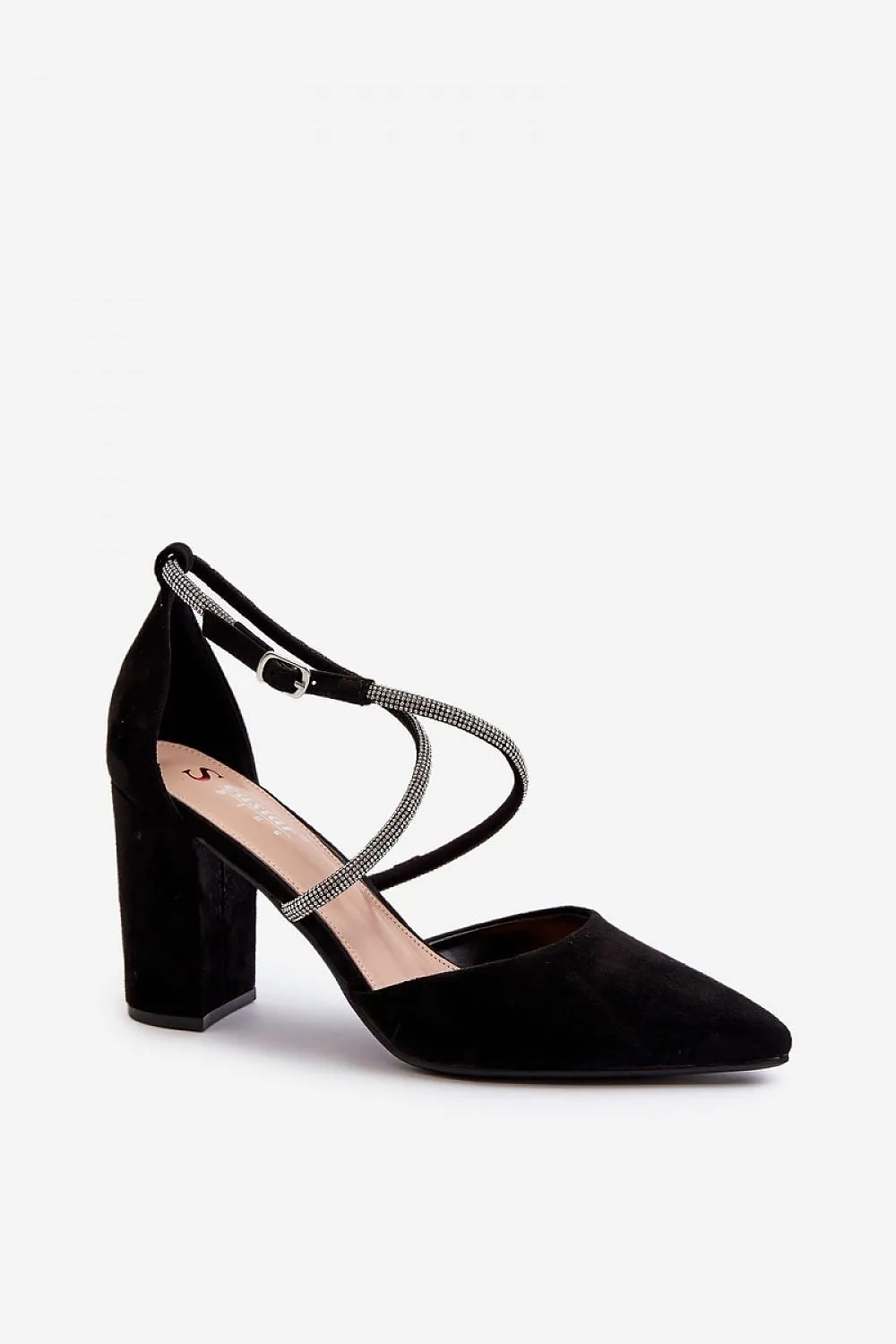 Block heel pumps