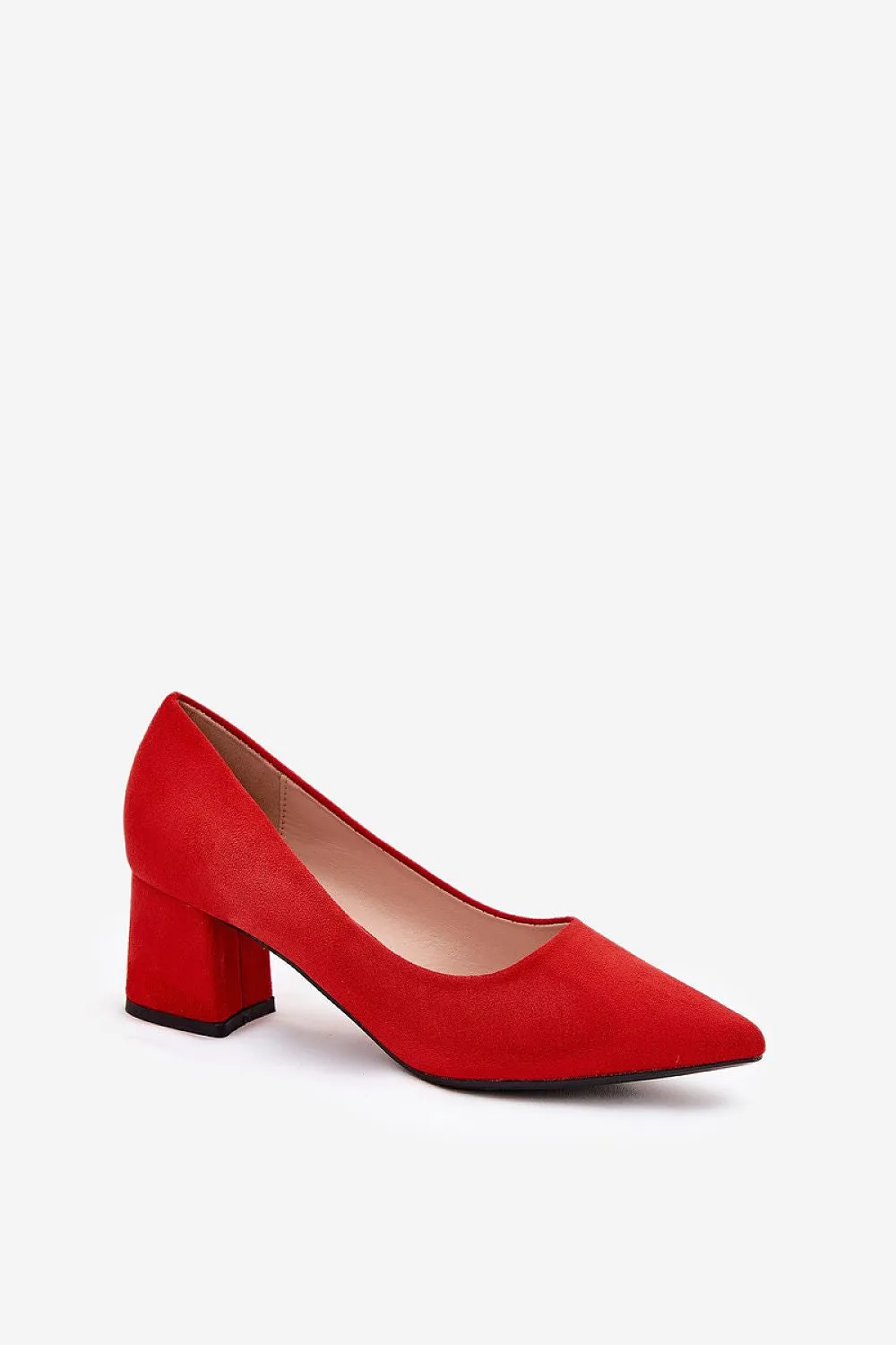 Block heel pumps