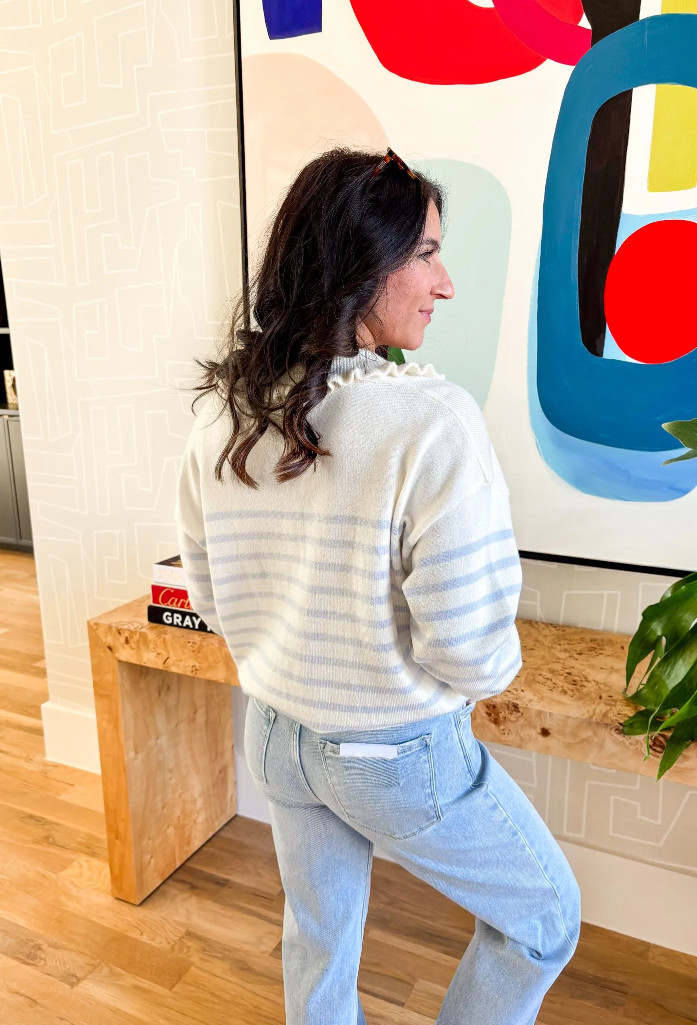 Blue Skies Striped Sweater