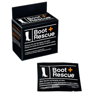 BootRescue All-Natural Shoe Cleaning Wipes - Box of 10 Individually Wrapped Wipes