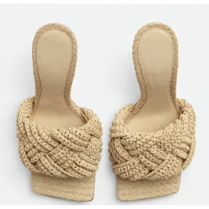 Bottega Veneta Yellow Jute Women Sandal