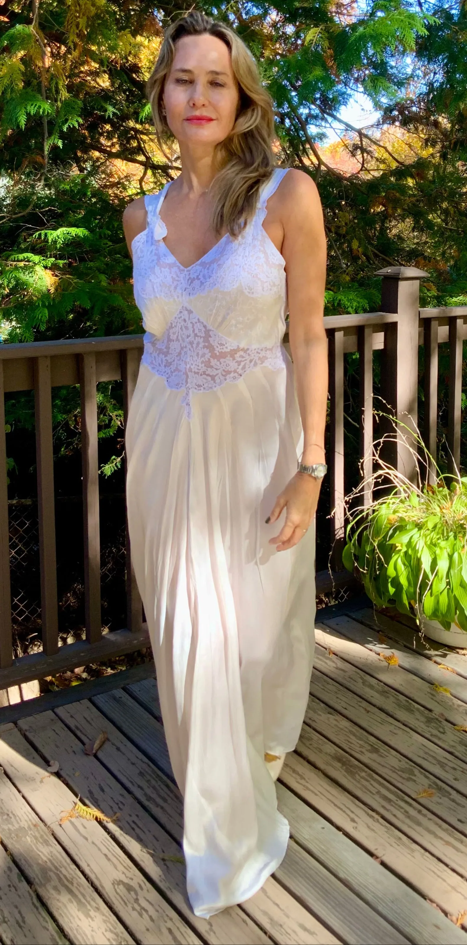 Bridal Nightgown - White - 50s - 50V