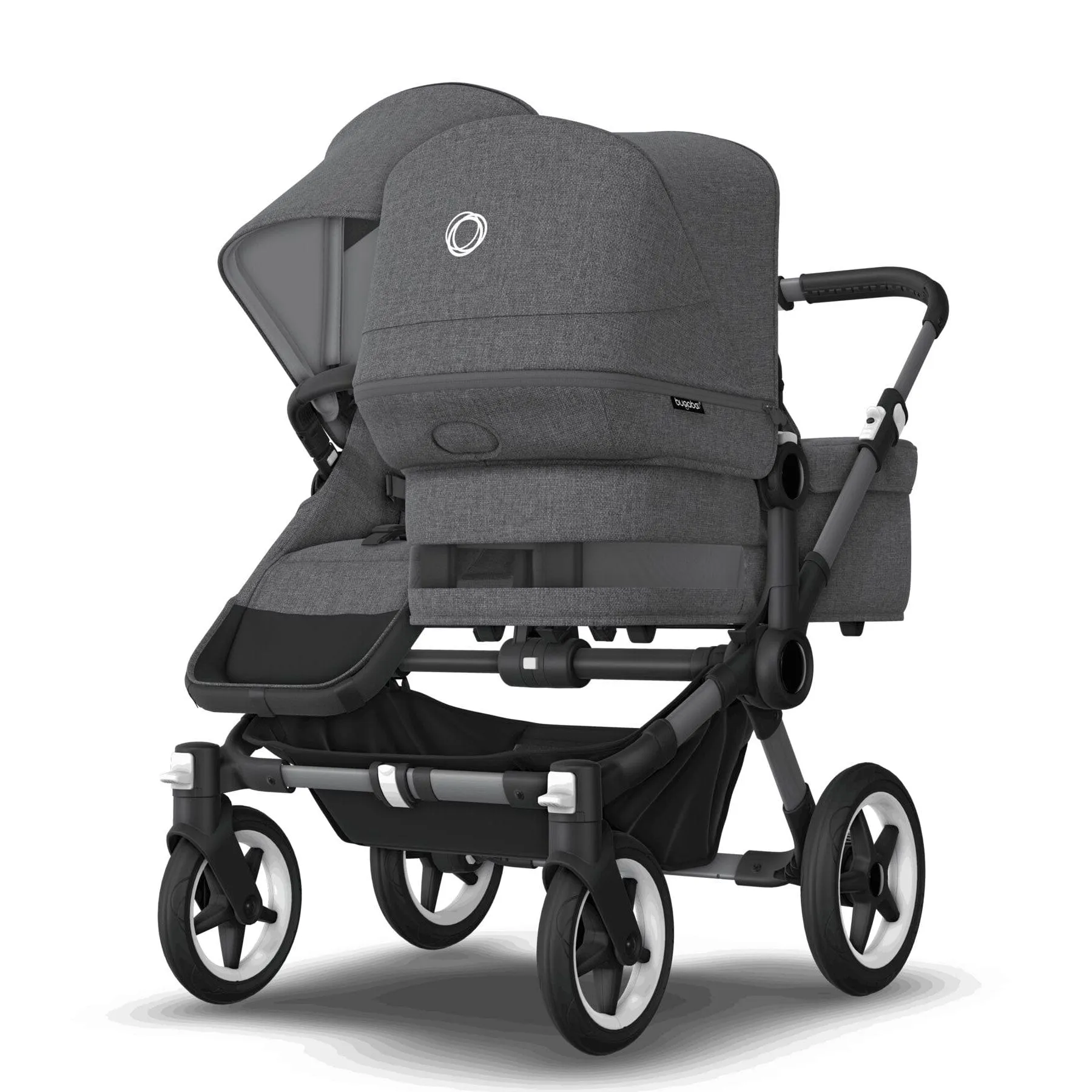 Bugaboo Donkey 5 Duo Complete Cloud T Travel System in Grey Mélange