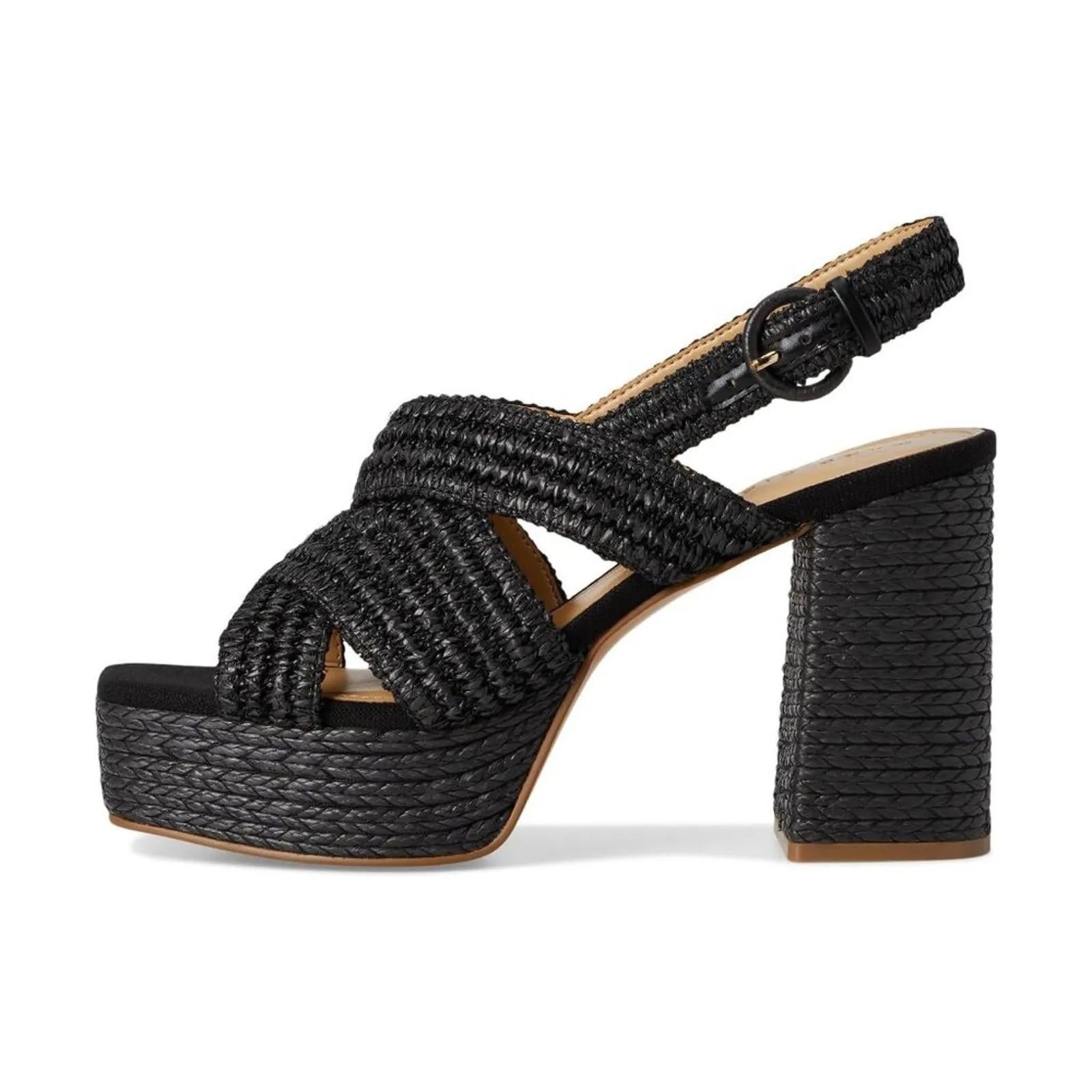 Caddy Black Heeled Sandals