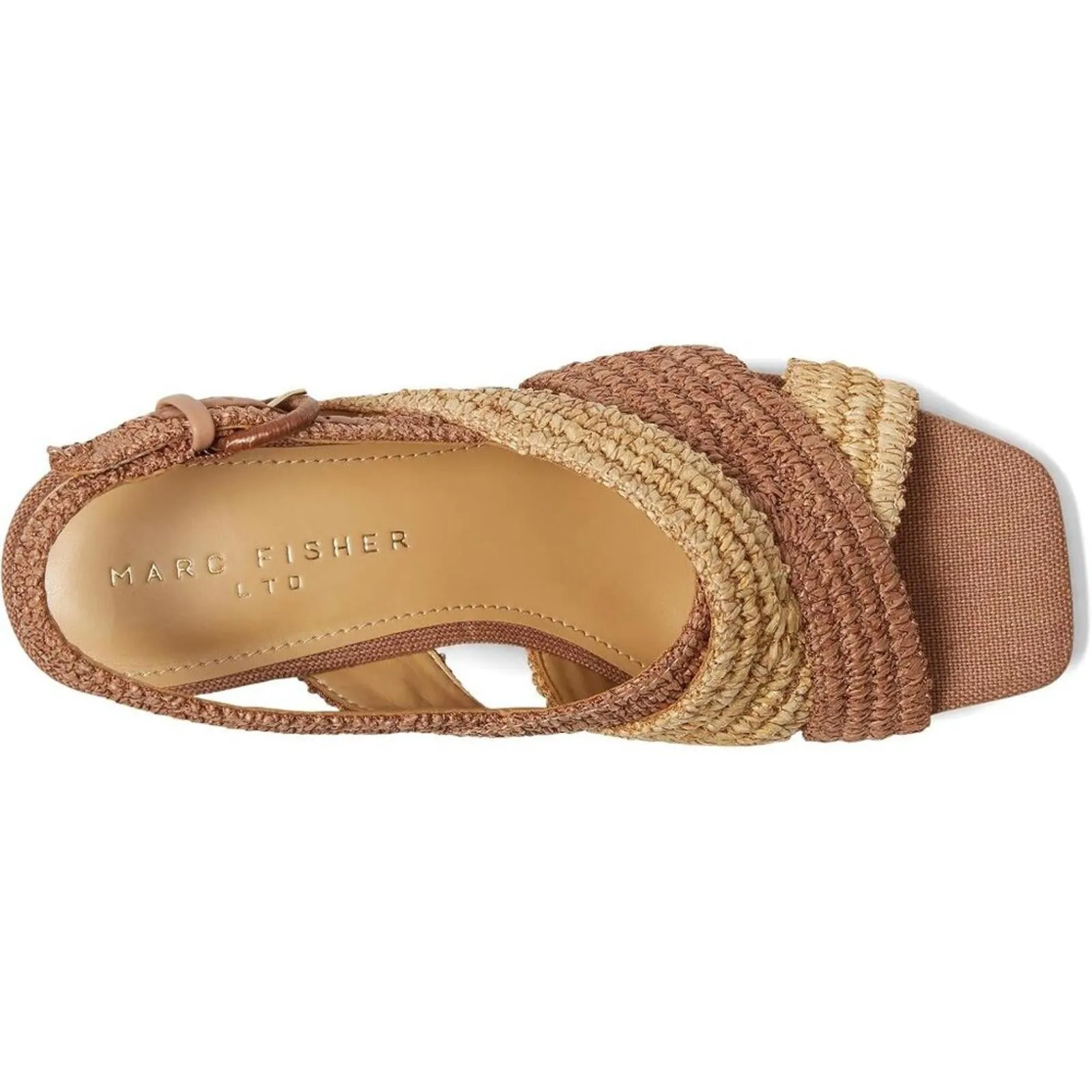 Caddy Dark Natural Multi Heeled Sandals