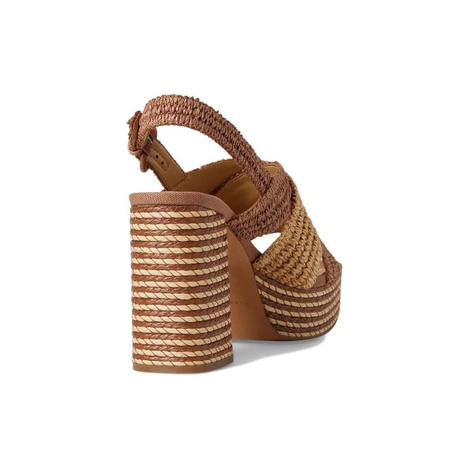 Caddy Dark Natural Multi Heeled Sandals