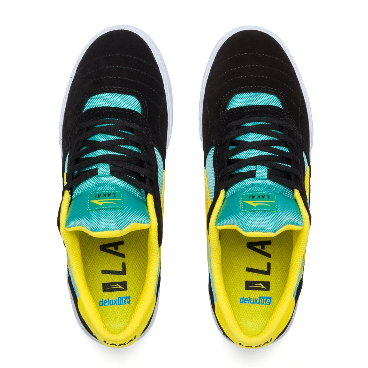 Cambridge - Black/Teal Suede