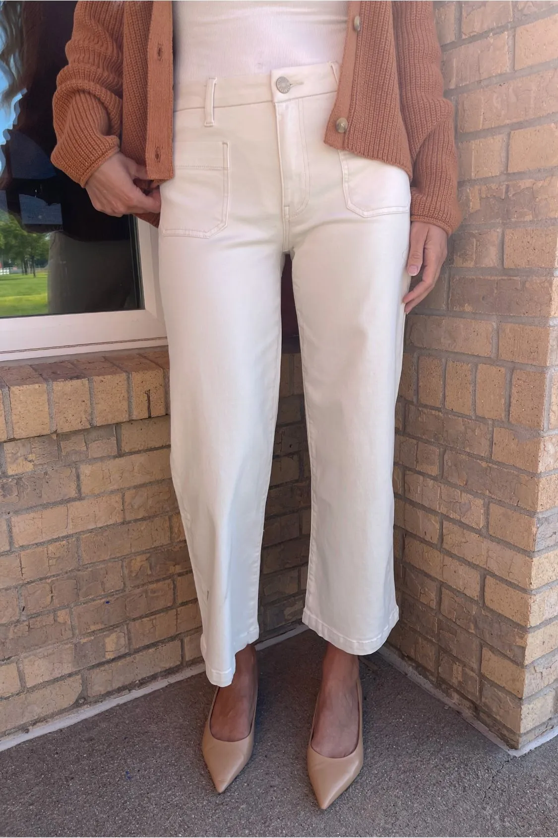 Charlotte High Rise Wide Leg Patch Pkt
