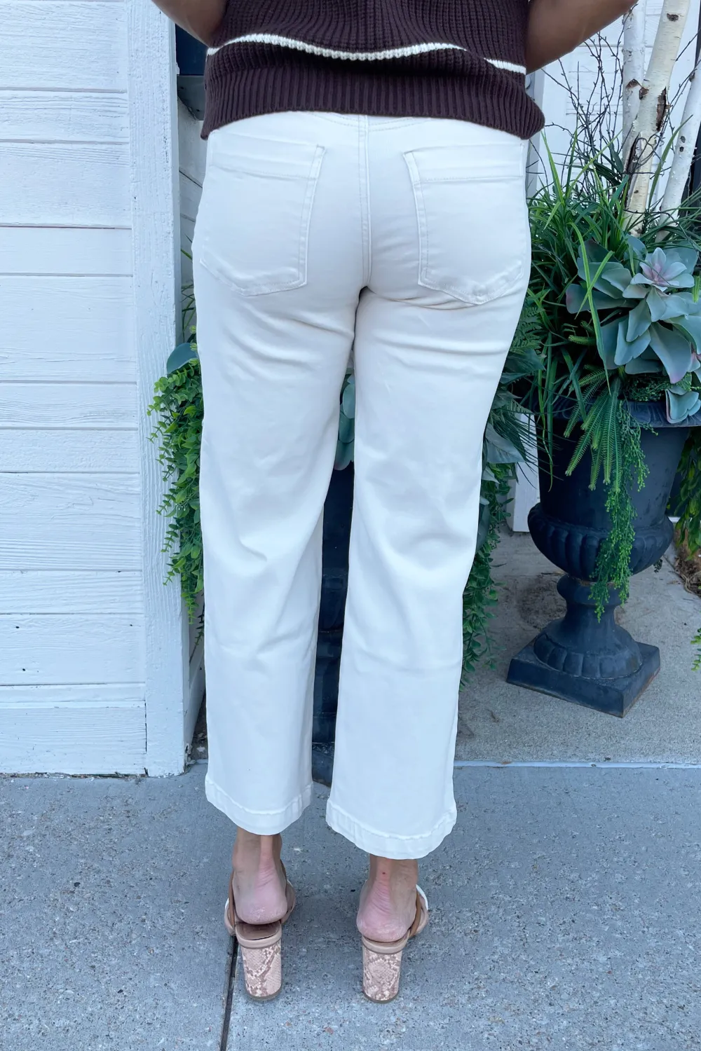 Charlotte High Rise Wide Leg Patch Pkt