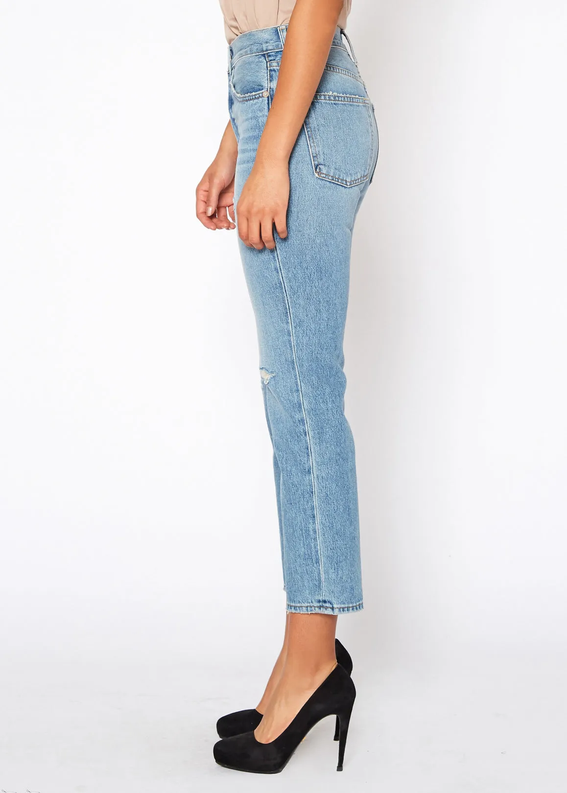 Claude High Rise Crop Straight