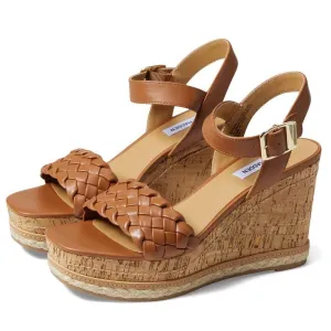 Darling Cognac Woven Wedges