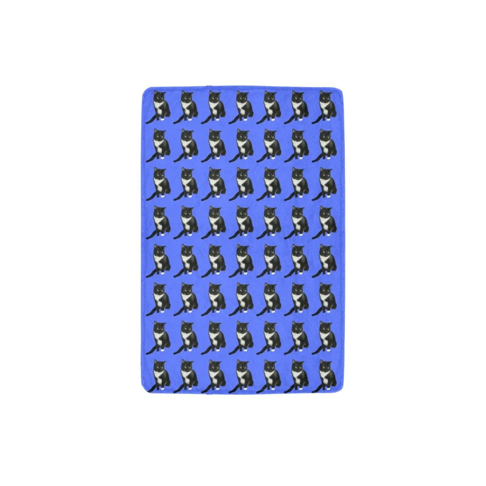 Diane's Cat Blanket - Black & White Cat