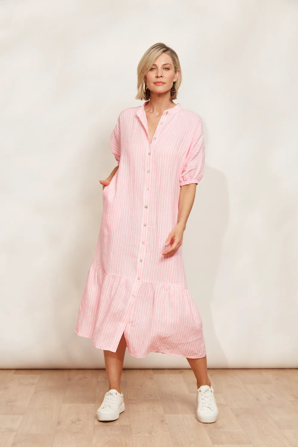 Eb&Ive - Sojourn Stripe Dress - Cameo