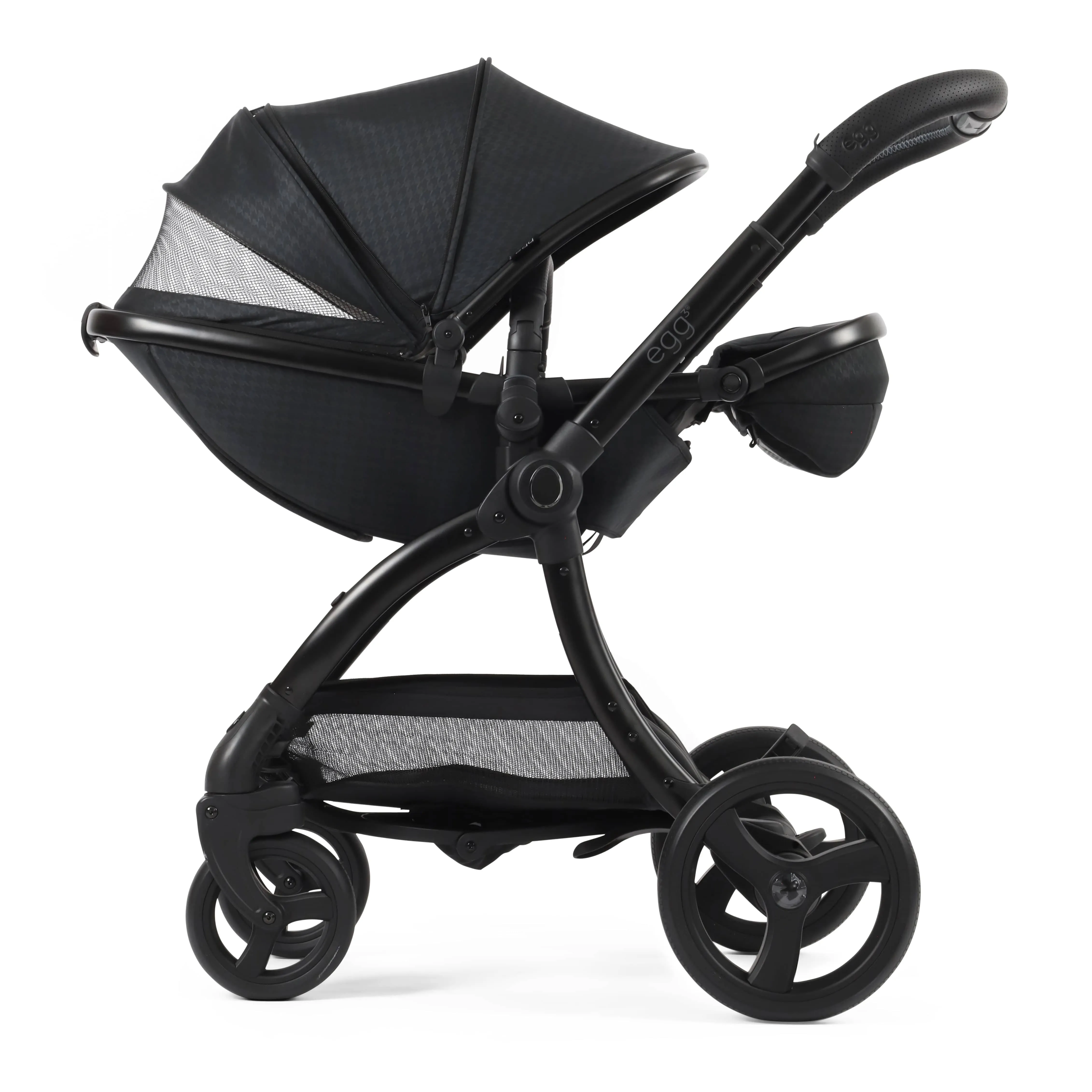 egg3 Pram Bundle Houndstooth Black Special Edition
