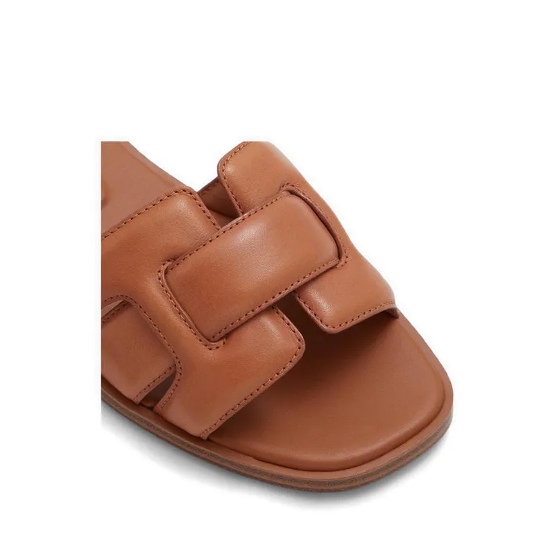 Elenaa Flat Sandals - Medium Brown