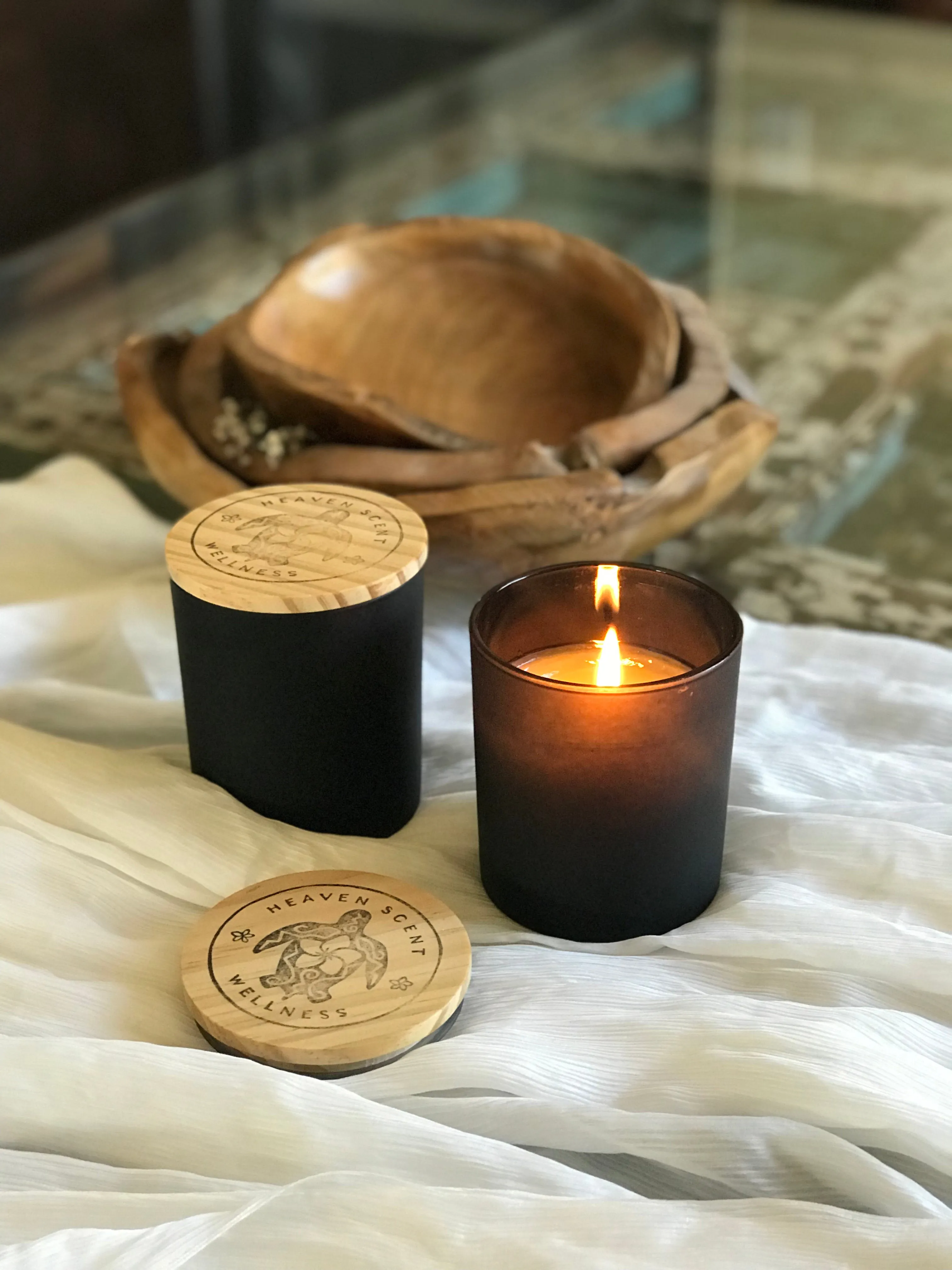 Essential Oil Aromatic Candle | Matte Black | 13 oz.