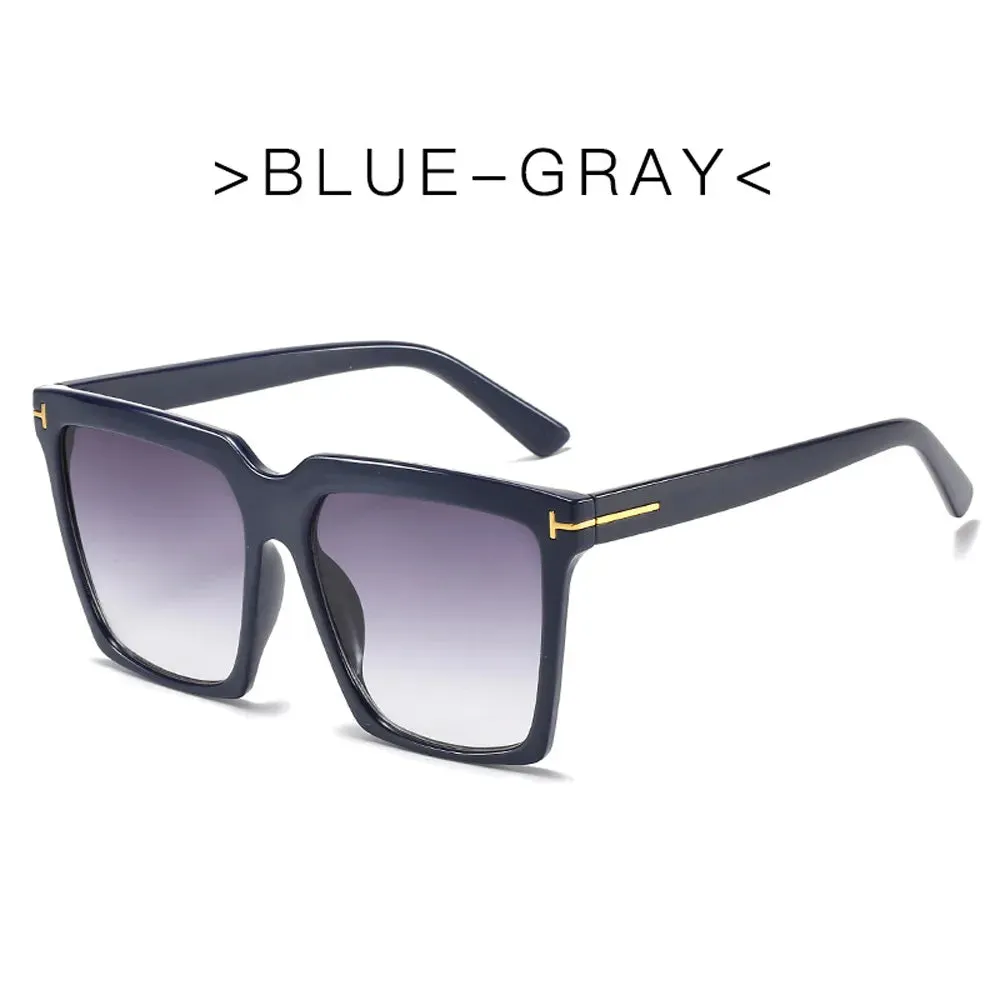 Fashion Square Sunglasses Luxury Women's Large Square Retro Sunglasses UV400