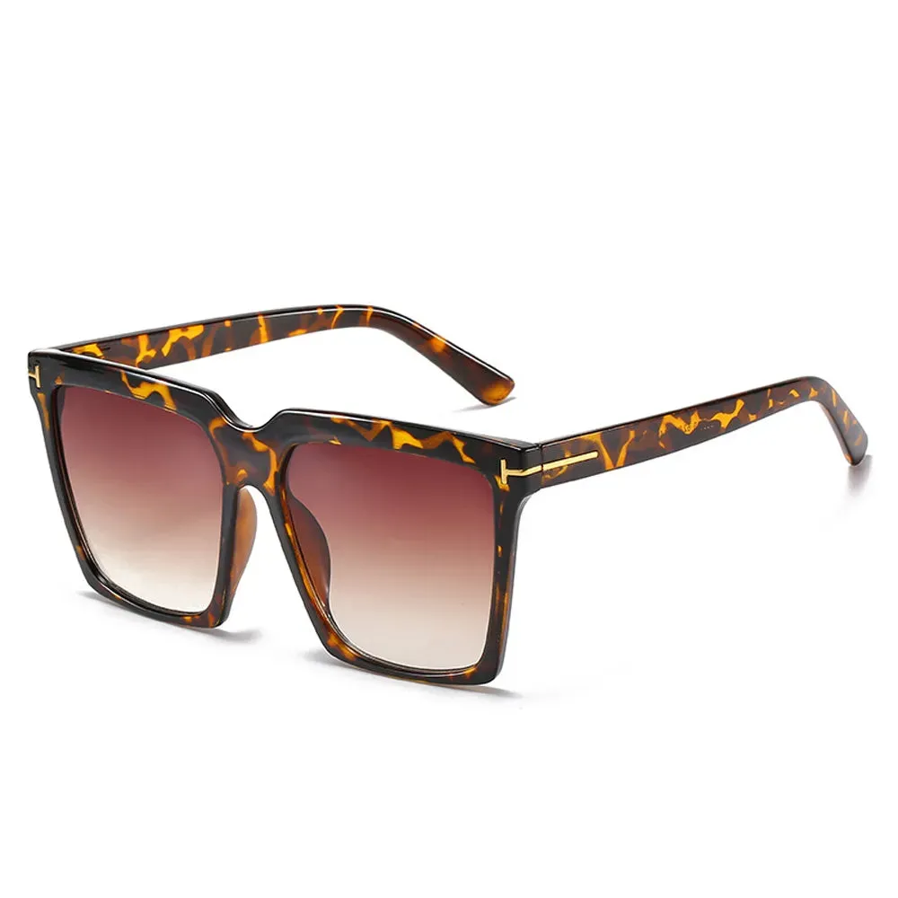 Fashion Square Sunglasses Luxury Women's Large Square Retro Sunglasses UV400