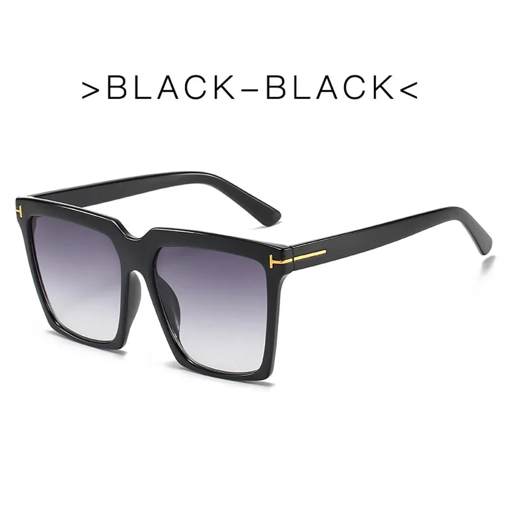 Fashion Square Sunglasses Luxury Women's Large Square Retro Sunglasses UV400